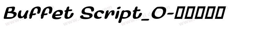 Buffet Script_0字体转换